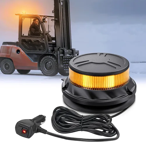 Miniatura 10 de Nilight 18 Luces Estroboscópicas LED Ámbar Blanco Inalámbricas Giratorias de Emergencia y Seguridad Luz Baliza Intermitente con Base de Montaje