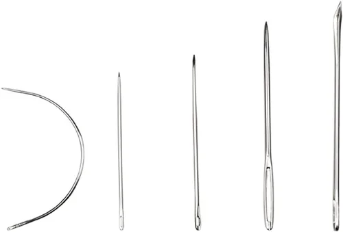 Miniatura 7 de Eketirry Kit de agujas de coser a mano, agujas de mano resistentes para tapicería, alfombras, cuero, reparación de lona (5 piezas)