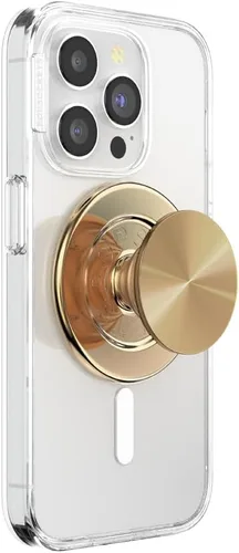 Miniatura 22 de Agarre para teléfono PopSockets con soporte expandible, agarre adhesivo - Confeti de aluminio oro rosa Lámina de oro rosa