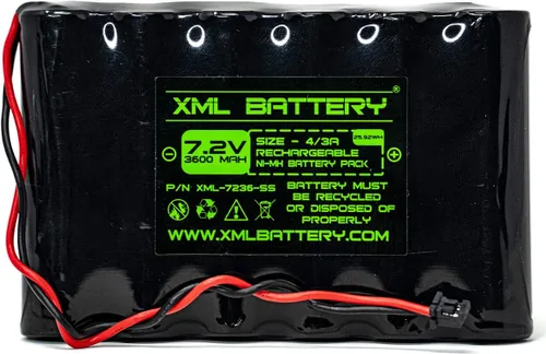 Miniatura 2 de (1 paquete 6PH-H-4/3A3600-S-D22 7.2v 3600mAh Ni-MH DSC IMPASSA 9057 SCW-9057 SCW-9055 Sistema de seguridad inalámbrico con batería