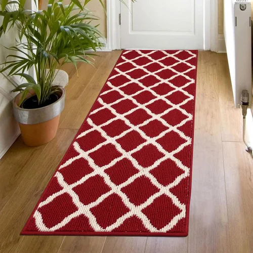 Miniatura 19 de SHACOS Alfombra de pasillo lavable de 2 x 8 pies, con parte trasera de goma antideslizante, resistente a las manchas, alfombra de cocina