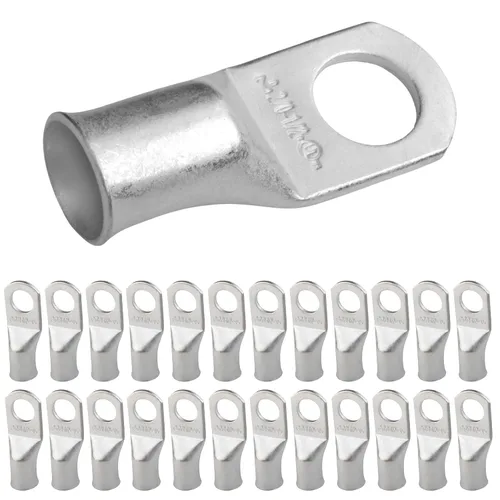 Miniatura 71 de SELTERM 5 piezas terminales de cable de cobre estañado 1/0 AWG perno de 1/2", extremos de cable de batería, terminales de anillo, conectores