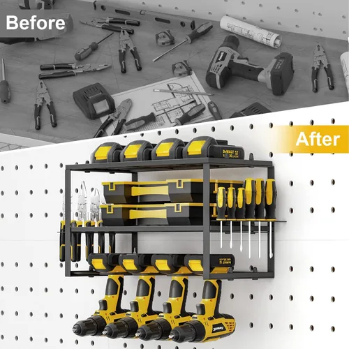 Miniatura 5 de Spacecare Organizador de Herramientas Eléctricas - Soporte para Herramientas de Taladro Eléctrico - Estante de Herramientas Resistente y Paquete