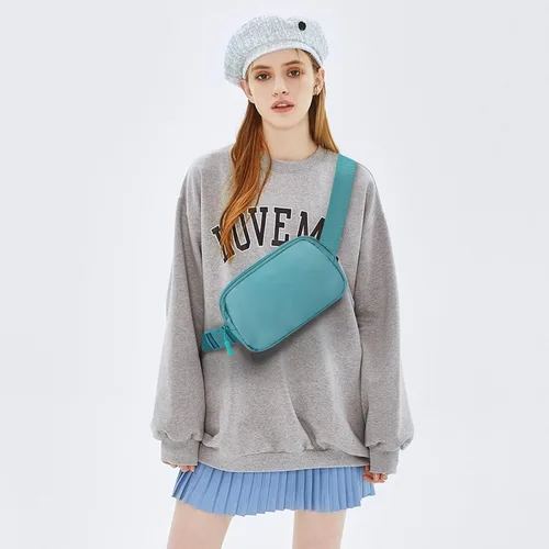 Miniatura 206 de Riñonera cruzada para mujeres y hombres, bolsa para cinturón para senderismo con correa ajustable, riñonera para correr, entrenamiento, deportes
