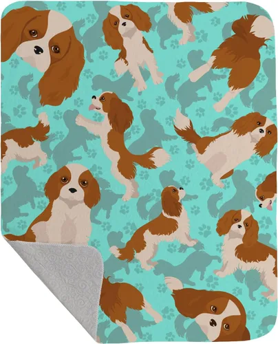 Miniatura 77 de Caroline's Treasures MLM1042LQB Airedale Terrier - Manta acolchada de 50 x 60 pulgadas, diseño de ilustraciones para cama, sofá, suave y ligera