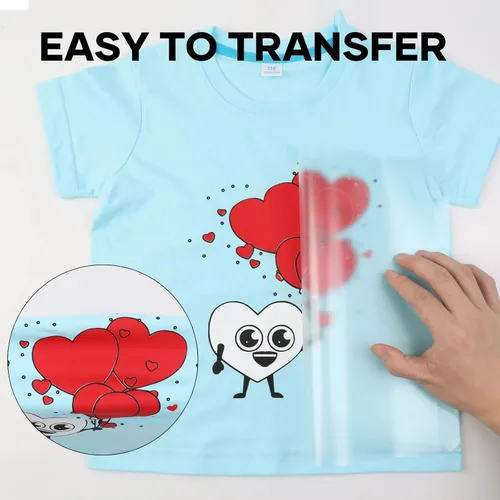 Miniatura 5 de HTVRONT - Rollo de vinilo termotransferible, 12 in x 8 ft, para diseños en camisetas, fácil de cortar y despegar, color negro, blanco y rojo C-Negro