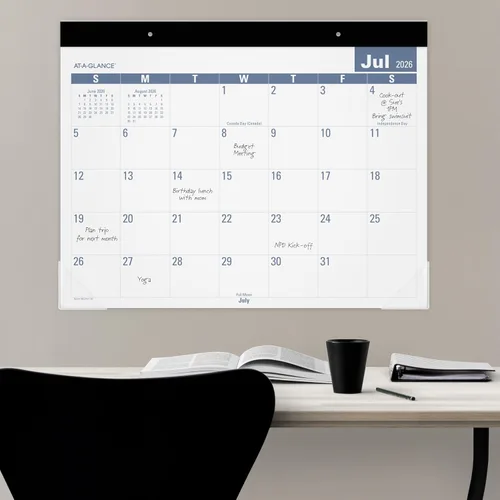 Miniatura 4 de AT-A-GLANCE Calendario de escritorio 2026-2027 Bloc de planificación académico, 12 meses, julio-junio, mensual, 21-3/4 x 17 pulgadas, estándar