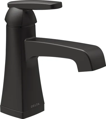 Miniatura 11 de Delta Grifo de baño Ashlyn Bronze para baño, grifo de baño de un solo agujero, mango único, tecnología de sello de diamante, ensamblaje de drenaje