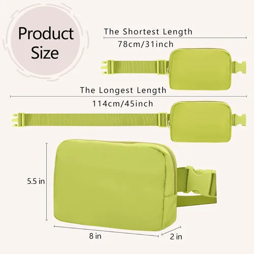 Miniatura 98 de Riñonera cruzada para mujeres y hombres, bolsa para cinturón para senderismo con correa ajustable, riñonera para correr, entrenamiento, deportes