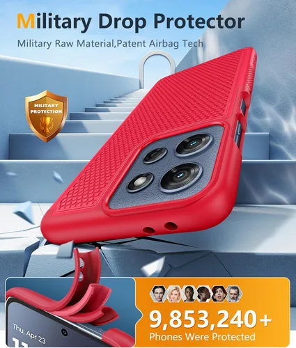 Miniatura 826 de FNTCASE Funda para iPhone 17 Pro: Fundas delgadas translúcidas de color azul claro compatibles con MagSafe, protección completa de la cámara