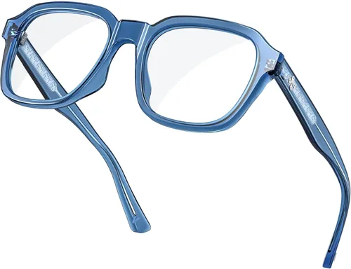 Miniatura 13 de VISOONE - Gafas de luz azul de moda con bloqueo de luz azul, anteojos cuadrados grandes para computadora para mujeres y hombres; Bennett