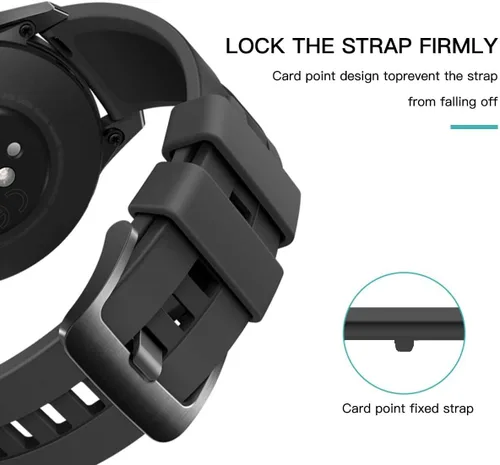 Miniatura 3 de Anillos de cierre de repuesto de 0.786 pulgadas compatibles con Garmin Fenix 5 6 7 8 1.850 in, conector de silicona de seguridad para reloj