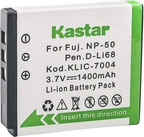 Miniatura 2 de Kastar Paquete de 2 baterías SX-50 y cargador de pared CA de repuesto para batería SiOnyx Aurora SX-50, SX50, cámara de acción diurna/nocturna