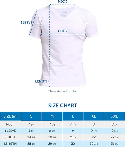 Miniatura 7 de Comfneat Camisetas interiores para hombre 100% algodón, cómodas camisetas con cuello en V (paquete de 46)