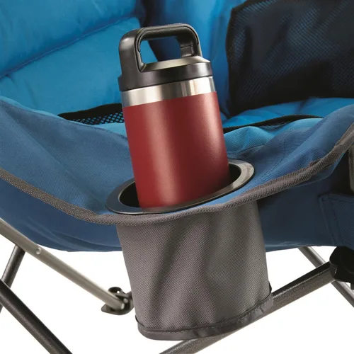 Miniatura 7 de Guide Gear Silla de campamento acolchada extragrande de gran tamaño, portátil, plegable, sillas grandes de descanso de campamento y playa para Azul