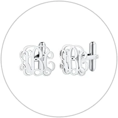 Miniatura 9 de Supcare Gemelos para hombre, gemelos personalizados para fotosiniciales para hombres, papá, padre, novio, marido, joyería de boda