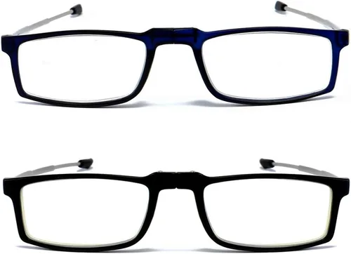 Miniatura 3 de Anteojos de lectura plegables compactos, portátiles, con bloqueo de luz azul, para hombres y mujeres, 2 unidades en estuche 1.0
