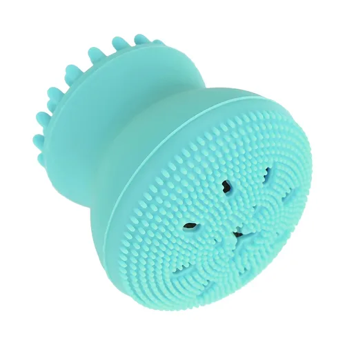 Miniatura 4 de Cepillo de limpieza facial, eliminación de grasa exfoliante, herramienta de lavado de pulpo, medusas y pulpos, cepillo de limpieza de silicona suave