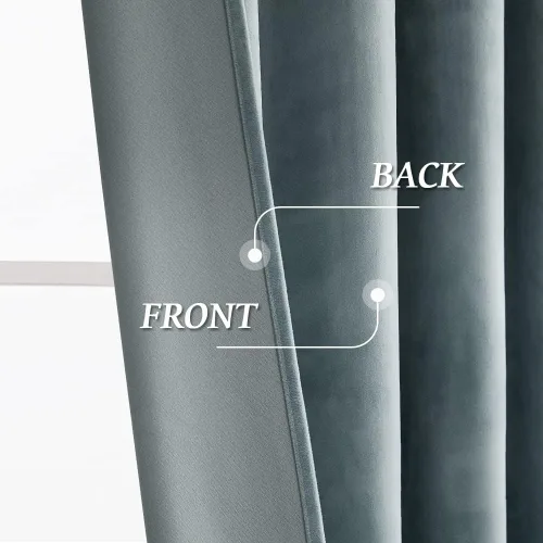 Miniatura 122 de RYB HOME Cortinas opacas de terciopelo para dormitorio, aislamiento térmico, privacidad, luz solar, bloqueo de calor, cortinas lujosas con bolsillo