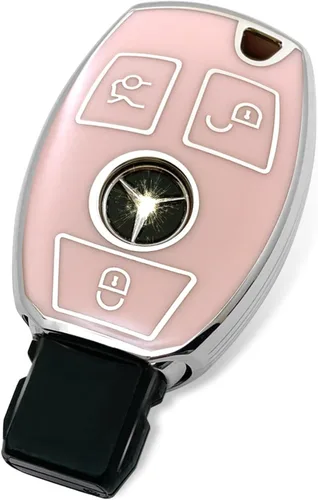 Miniatura 25 de Adecuado para llaves Mercedes Benz. Funda de llave de TPU suave avanzada es compatible con CLS CLK AMG CLK GLC GLE GLS ML SL SLK A C E R S G Llave