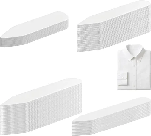 Collar de plástico para colgar – 80 piezas en 4 tamaños (2 pulgadas, 2.2 pulgadas, 2.5 pulgadas, 2.75 pulgadas) para collares de camisa de vestir