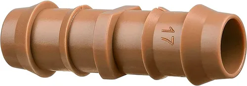 Jayee Paquete de 50 accesorios de acoplamiento de púas para riego por goteo (0.669 in) para manguera de goteo de 1/2 pulgada (0.600 pulgadas de ID),