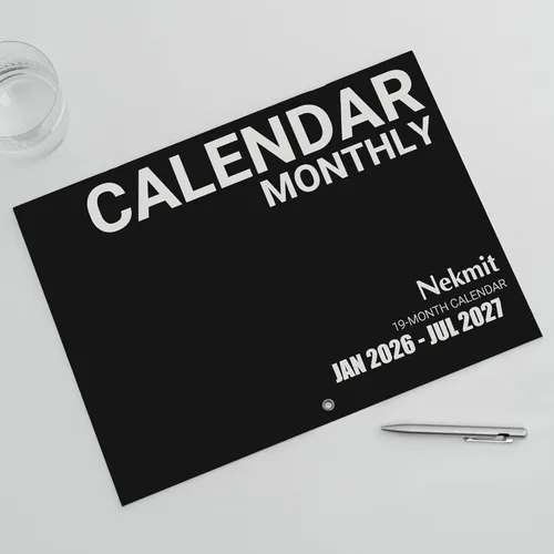 Miniatura 4 de Calendario de pared 2026-2027, calendario Nekmit 2026 de enero de 2026 a julio de 2027, 22 3/4 pulgadas x 14 3/4 pulgadas, calendario de pared
