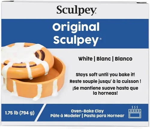Miniatura 5 de Sculpey Original Oven-Bake Clay, White, 1.75 lb. (Pack of 3)