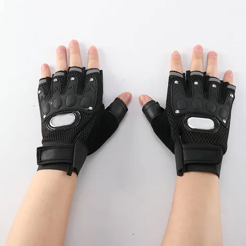 Miniatura 12 de IPENNY Guantes de entrenamiento unisex para hombre y mujer, guantes de ciclismo de medio dedo, transpirables, elásticos, guantes de ciclismo