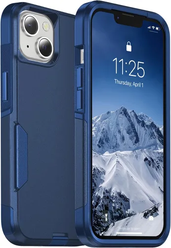 Miniatura 27 de jaroco Funda para iPhone 13 y Funda para iPhone 14 y Funda para iPhone 15 [Protección de Servicio Pesado][Protección contra Caídas de Grado
