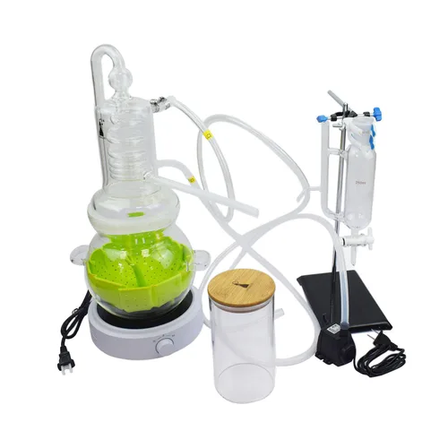 Miniatura 9 de Aparato de destilación de aceites esenciales de laboratorio, destilador de agua de 135.3 fl oz, purificador de destilación de destilación