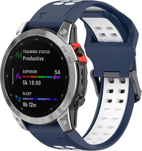 Miniatura 10 de Correas de reloj compatibles con Amazfit Falcon Correa de reloj de 0.866 in de ancho, compatible con correa de silicona de repuesto para reloj