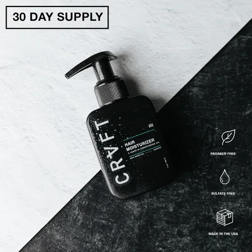 Miniatura 7 de CRVFT - Acondicionador diario sin enjuague para hombres [aceite] Suministro de 30 días Hidratante para cabello para hombres Aceite