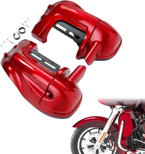 Miniatura 9 de XFMT - Carenadura inferior ventilada para las piernas tipo guantera, modelos FLT, FLHT, FLHTCU, FLHRC, Road King, Street Glide, Electra Glide, Negro