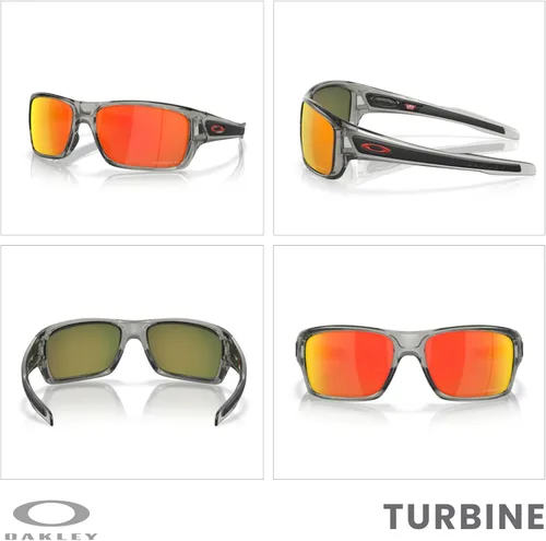 Miniatura 50 de Oakley Turbine OO9263 - Gafas de sol rectangulares para hombre, correa + paquete con kit de gafas de diseñador iWear