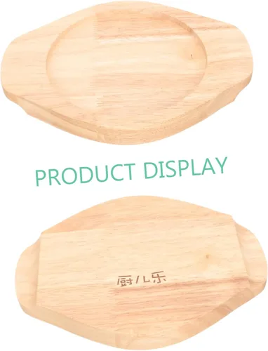 Miniatura 9 de Salvamanteles de madera redondo de madera Placa de filete Base de madera Posavasos Bandeja de madera Bandeja de madera Bandeja de madera Almohadilla