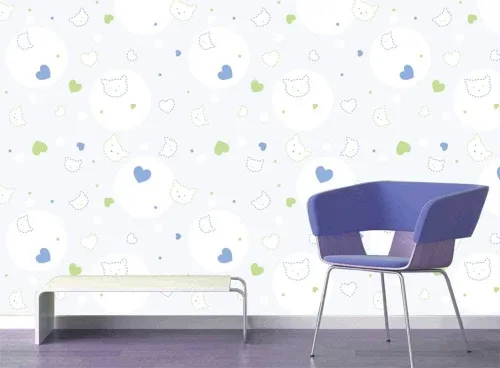 Miniatura 12 de 45 diseños de papel/mural para pared largo estampado