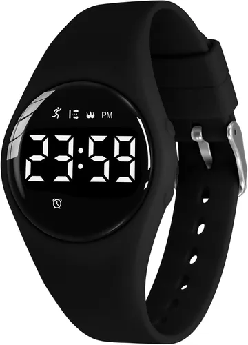 NN BEN NEVIS Reloj digital para niños y niñas, reloj deportivo con rastreador de fitness, reloj despertador, cronómetro, sin aplicación y resistente