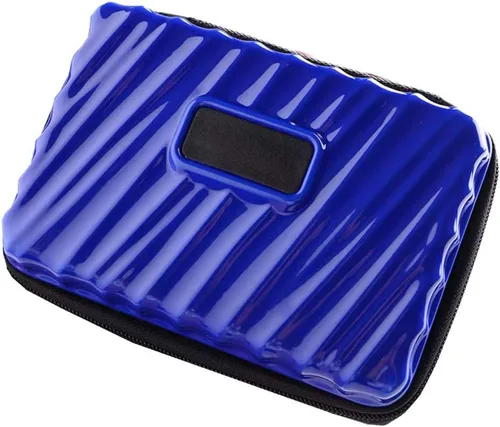 Miniatura 9 de Neceser de maquillaje con cremallera rígida y duradero, resistente a los golpes, para mujer, estuche Cosmático, impermeable, almacenamiento al aire