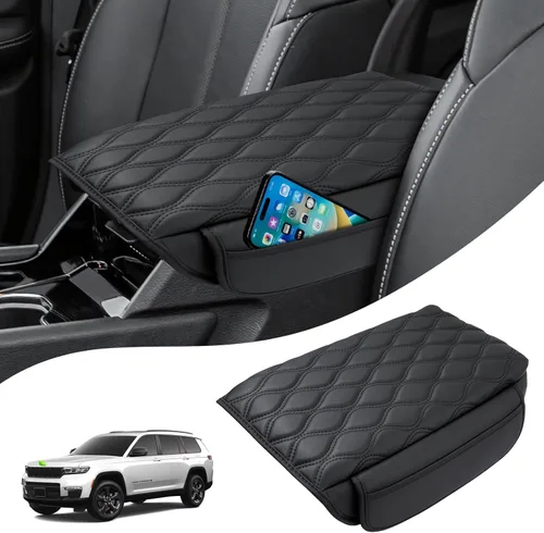 Miniatura 22 de Autorder - Funda para la consola central para Ford F150 2015-2020 / F250 F350 F450 2017-2022 / Expedition 2018-2024 Accesorios para reposabrazos