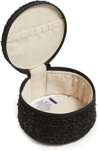 Miniatura 2 de Vera Bradley Estuche organizador de joyas de recuerdo redondo para mujer, Negro