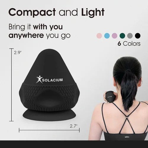 Miniatura 5 de Herramienta de terapia de masaje montable: masajeador de pared con ventosa multisuperficie para dolores musculares, liberación miofascial, alivio