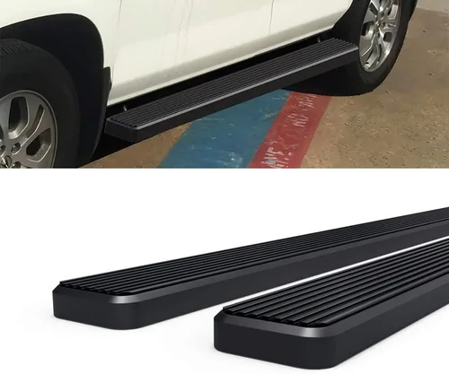 Miniatura 4 de HD Ridez Estribo de acero inoxidable de 5 pulgadas, color negro, compatible con Honda Pilot 2003-2008 y Acura MDX 02-06 (barras laterales laterales)