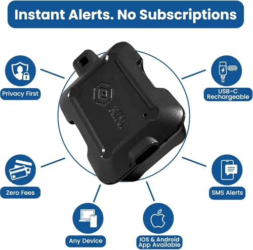 Miniatura 2 de Kini Safe Alert - Alarma con sensor de movimiento Wi-Fi – Aplicación instantánea, SMS y alertas de correo electrónico – Cajas fuertes para armas