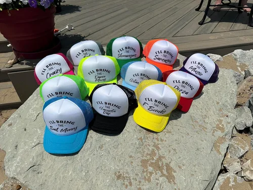 Miniatura 5 de Funky Junque Gorra de béisbol de malla para mujer, para despedida de soltera