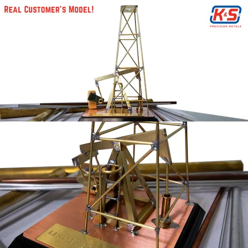 Miniatura 4 de K&S 8163 Varilla redonda de latón, 3/32" de diámetro exterior x 12" de largo, 1 pieza, fabricada en los Estados Unidos