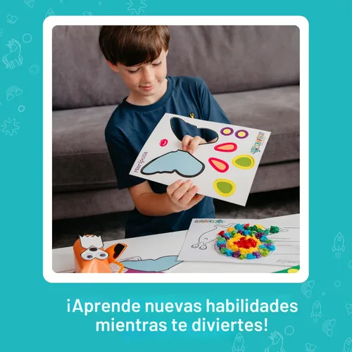 Miniatura 9 de Craftikit® - Kit galardonado de 20 manualidades de animales para niños de 3 a 10 años, kits de manualidades con todo incluido, divertida caja