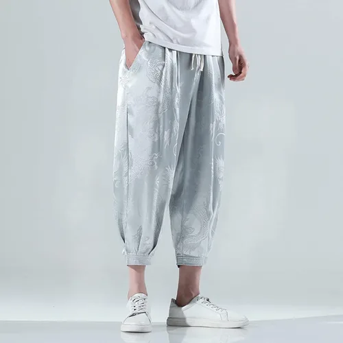 Miniatura 4 de Pantalones de vestir elásticos para hombre, pantalones de correr ajustados con cremallera, pantalones deportivos para hombres altos, los mejores