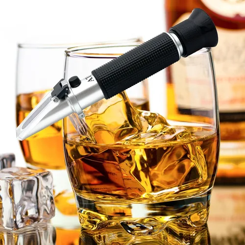 Miniatura 5 de Refractómetro de alcohol de 0 ~ 80% v/v Volumen Rango de Escala, Refractómetro de Alcohol para Alcohol Alcohol Volumen de Porcentaje de Medición