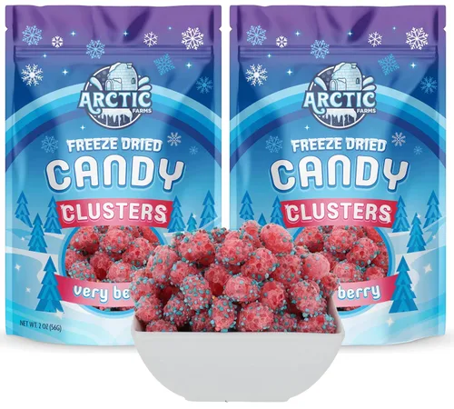 Miniatura 8 de Arctic Farms Caramelos liofilizados en racimos de caramelos de 2 onzas empaquetados y en caja (sabores surtidos)